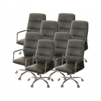 Комплект кресел АКЛАС Натан CH TILT 8 шт Черный (PU-черный) Комплект кресел АКЛАС Натан CH TILT 8 шт Черный (PU-черный)